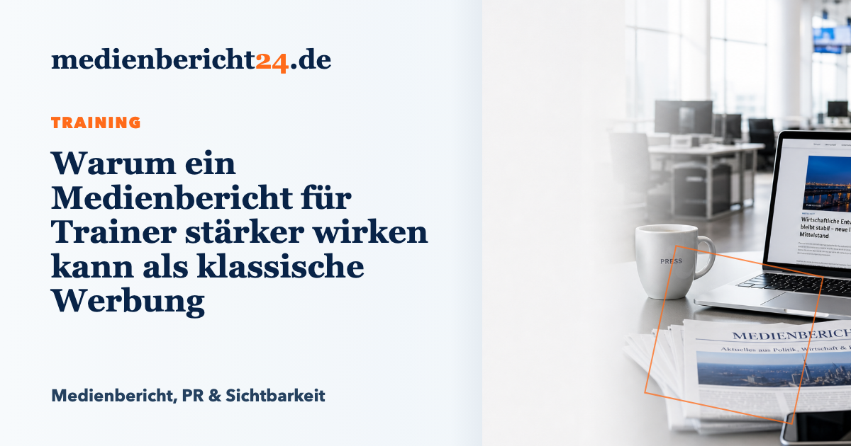 Vorschaubild: Warum ein Medienbericht für Trainer stärker wirken kann als klassische Werbung